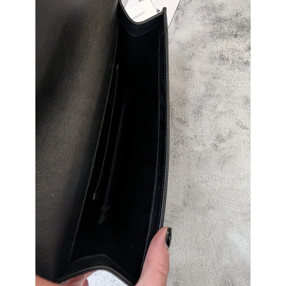 YSL Yves Saint Laurent Belle De Jour Large Clutch. Authenticated! Comes with COA
